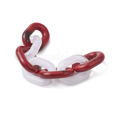 Акриловые кабельные цепи ручной работы AJEW-JB01358-1