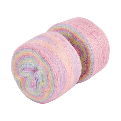 Сегментированная окрашенная пряжа для вязания DIY-TAC0033-03I-1