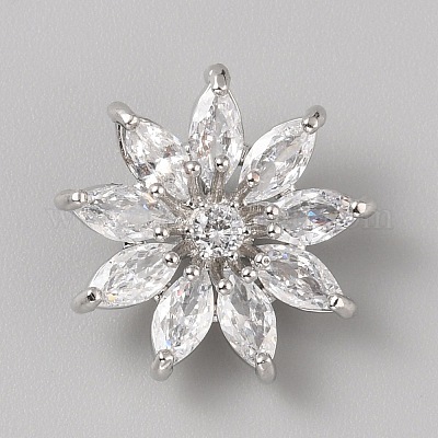 Латунные пуговицы с 1 отверстием и хвостовиком из циркония. FIND-WH0423-95A-1