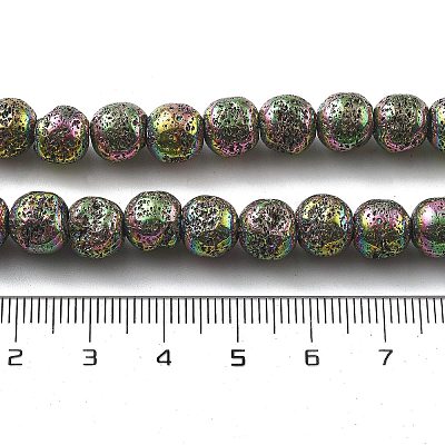 Гальванические бусины из натуральной лавы G-A251-E01-01I-1