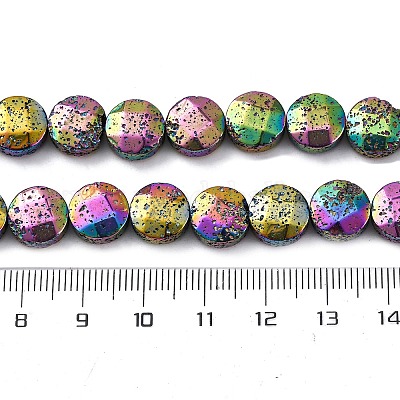 Гальванические бусины из натуральной лавы G-A256-F01-01J-1