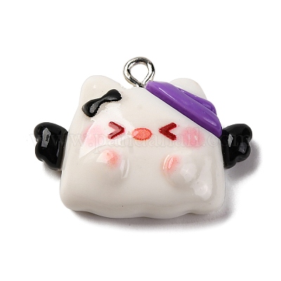 Подвески из непрозрачной смолы на тему хэллоуина RESI-D075-03A-1