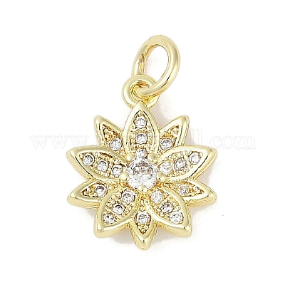 Стойки обшивки латунь микро проложить Циркон подвеску KK-H509-23G-02-1