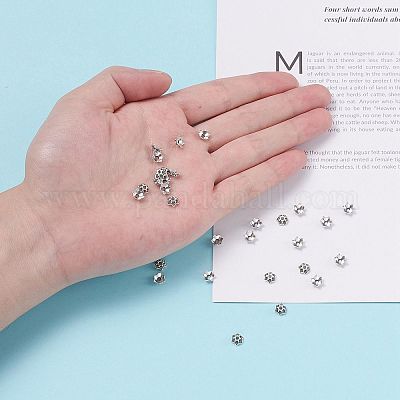 Крышки для бусин тибетского стиля&nbsp;LS-AA188-AS-NR-1