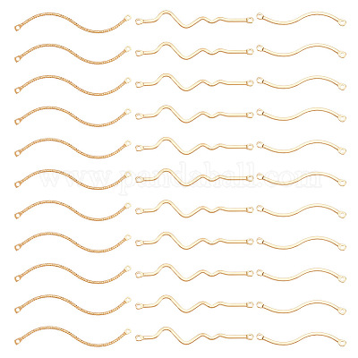 30 шт. 3 стиля подвески-подвески для соединителей из латуни с покрытием стойки KK-GA0001-34-1