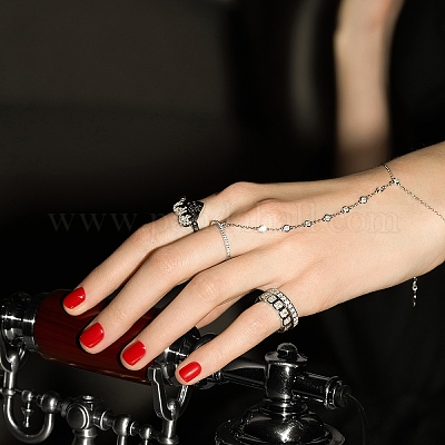 925 браслет из стерлингового серебра с микропаве из кубических цирконий для женщин FU6623-2-1