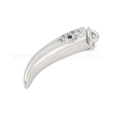 Латунные микропаве прозрачные подвески с фианитом KK-G522-12P-1