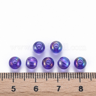 Прозрачные акриловые бусины MACR-S370-B6mm-748-1