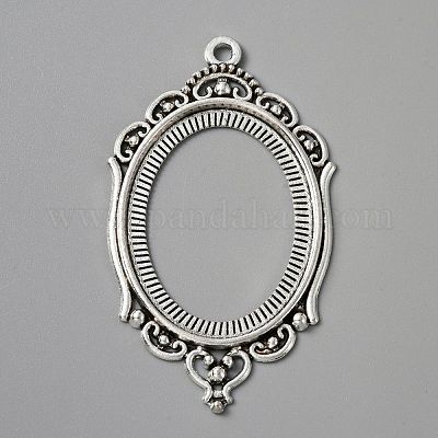 Цинк сеттингами подвески сплава кабошон FIND-WH050-70AS-1