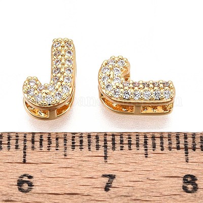 Латунные микропаве из прозрачного кубического циркония KK-T071-17G-J-1