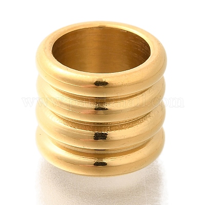 Европейские бусины из нержавеющей стали 304 STAS-G350-38G-1