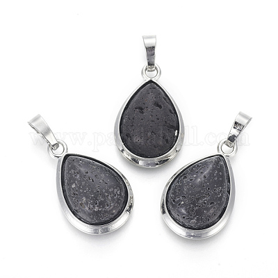 Кулоны из натуральной лавы G-L512-C12-1