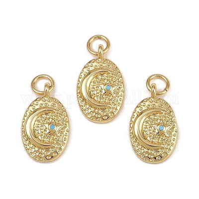 Латунные микро проложить кубического циркония подвески KK-A257-03G-1