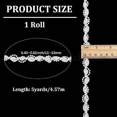 Polyester-Spitzenband&nbsp;OCOR-WH20001-83A-1
