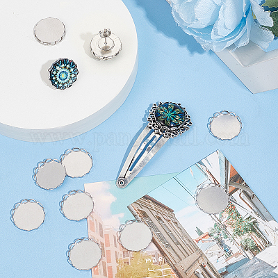 100 шт. оправа для кабошонов из нержавеющей стали 304 FIND-BBC0003-49-1