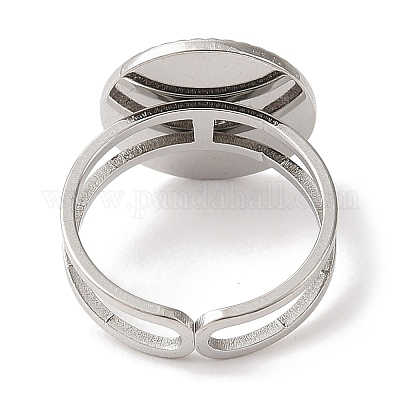 Кольца-манжеты из нержавеющей стали 304 с эмалью для женщин RJEW-F166-48P-01-1