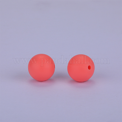 Круглые силиконовые фокусные бусины SI-JX0046A-107-1