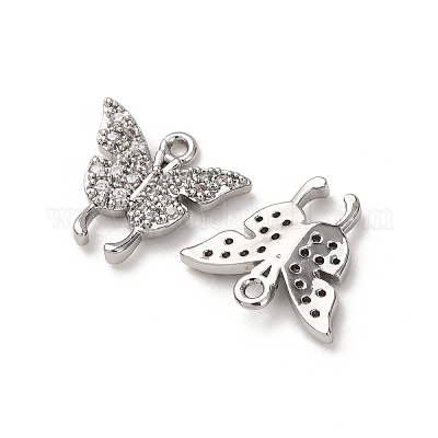 Латунные микро проложить кубического циркония подвески ZIRC-L105-13P-1