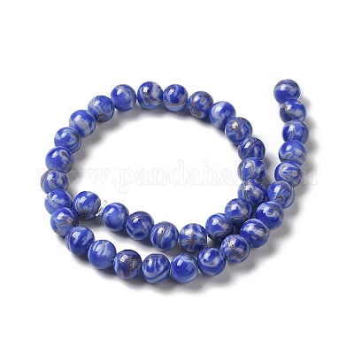 Лакированные бусины DGLA-Z001-03B-1