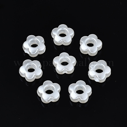 Perles d'imitation perles en plastique ABS X1-OACR-N008-117-1