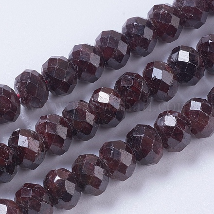 Chapelets de perles de grenat naturel G-F568-244-B-1