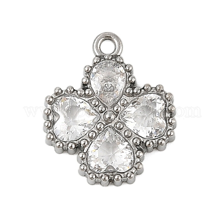 Подвески из нержавеющей стали 304 со стразами STAS-E547-06A-P-1