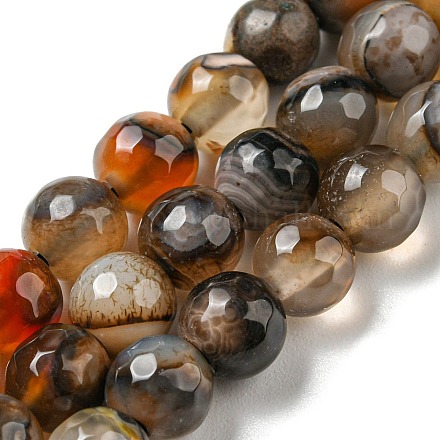 Natural Agate Beads Strands G-C082-A01-14-1