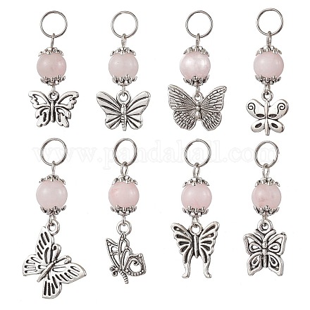 8 шт. подвески из сплава в виде бабочки в тибетском стиле PALLOY-JF03506-1