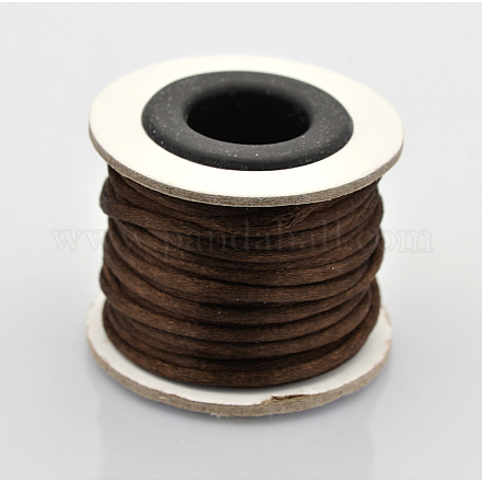 Cordons fil de nylon tressé rond de fabrication de noeuds chinois de macrame rattail NWIR-O001-A-18-1