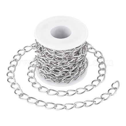 Chaîne décorative en aluminium chaînes torsadées de bordures CHA-TA0001-07S-1
