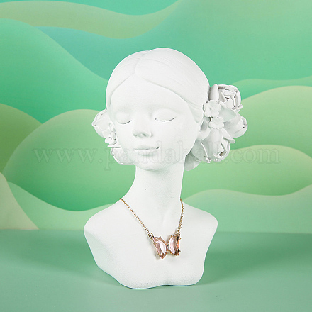 Soportes de exhibición del collar de la resina del busto de la muchacha ODIS-A012-05B-1