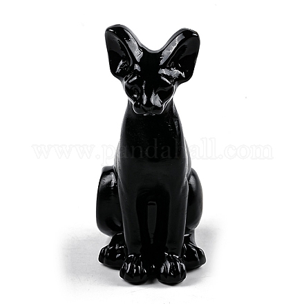 Натуральный обсидиан в форме египетской кошки PW-WGE6AC8-03-1