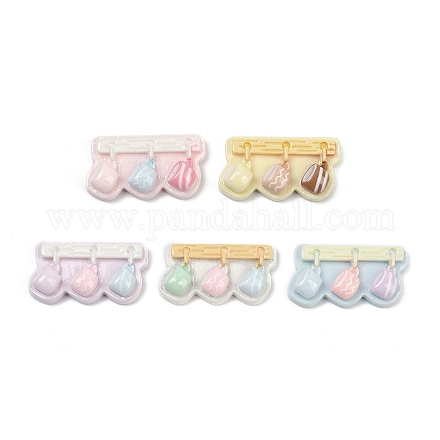 Непрозрачные кабошоны из смолы RESI-K043-19-1