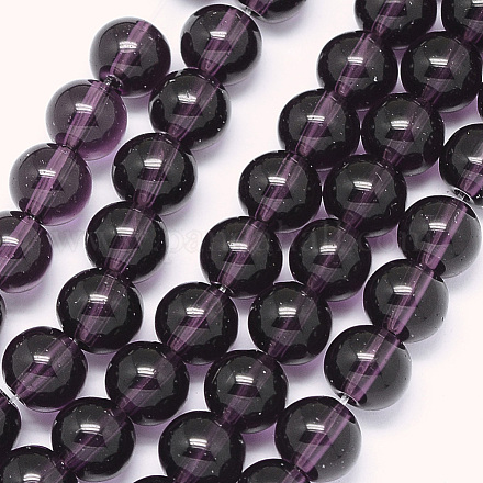 Chapelets de perles en verre X-GLAA-G051-10mm-C01-1