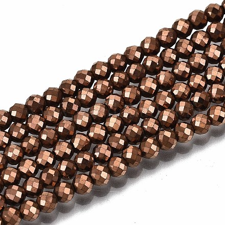 Chapelets de perles en hématite synthétique sans magnétiques G-T114-60A-R-1