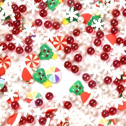 Рождественская тема ручной работы из полимерной глины кабошоны CLAY-Q004-07A-1