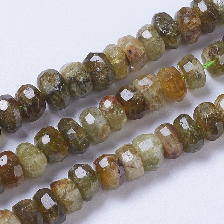 Natürlichen grünen Granat Perlen Stränge G-F568-215-1
