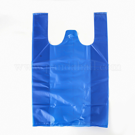 プラスチックバッグ  ブルー  55x35cm  二国間の厚さ：​​0.024mm PE-T004-02-35x55cm-1