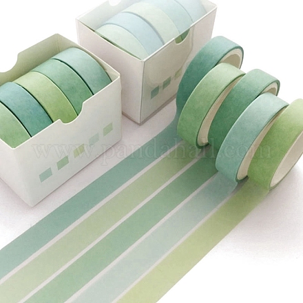 5 rollo de cintas adhesivas decorativas de papel de 5 estilos. TAPE-D001-01D-1