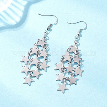 Серьги-подвески из нержавеющей стали 304 EJEW-TA00771-02-1