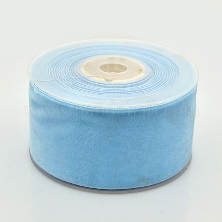 Ruban de velours en polyester pour emballage de cadeaux et décoration de festival SRIB-M001-50mm-308-1