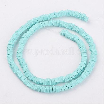 Polymer Clay Bead Strands CLAY-P015-6mm-01-1