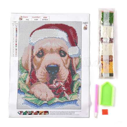 Weihnachtsthema DIY Diamant Malerei Leinwand Kits für Kinder DIY-I055-06-1