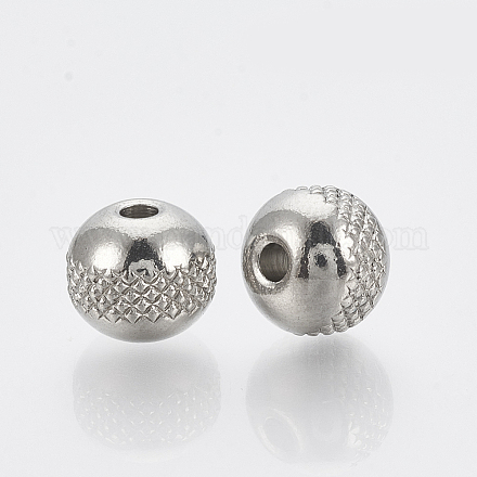 304 Stainless Steel Spacer Beads STAS-T034-8mm-03-1