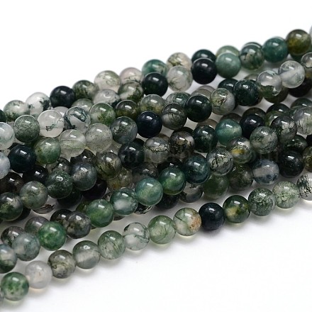 De piedras preciosas naturales hebras de perlas reronda X-G-J303-07-8mm-1