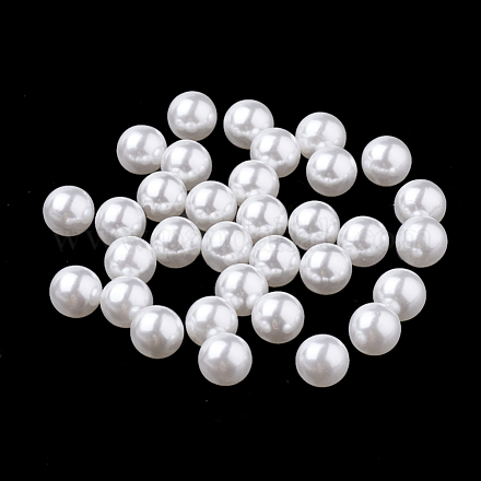 Perlas de imitación de plástico ecológicas X-MACR-S277-3mm-D-1