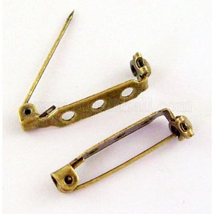 Nickelfrei antike Bronze Eisen pin Brosche Rücken Sicherheitsnadel Zubehör X-E023Y-NFAB-1