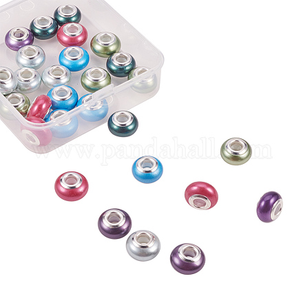 Nbeads perline europee di perle di conchiglia fatte a mano BSHE-NB0001-02-1
