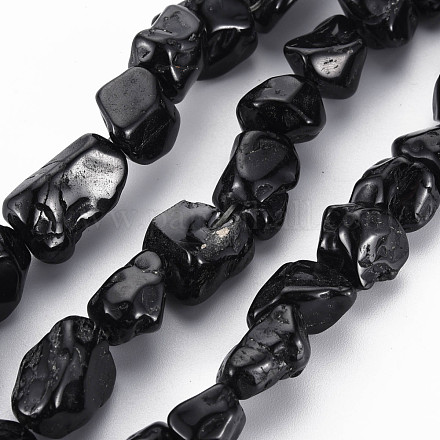 Chapelets de perles en spinelle noir naturel G-Q948-36-1