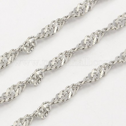 304 Stainless Steel Double Link Chains CHS-K001-09-1